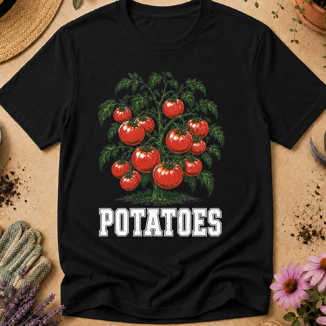 funny gardening shirt, tomato shirt, potatoes shirt, gardening humor, gardener gift, funny gardener shirt, vegetable garden shirt, garden joke shirt, plant lover shirt, quirky gardening shirt