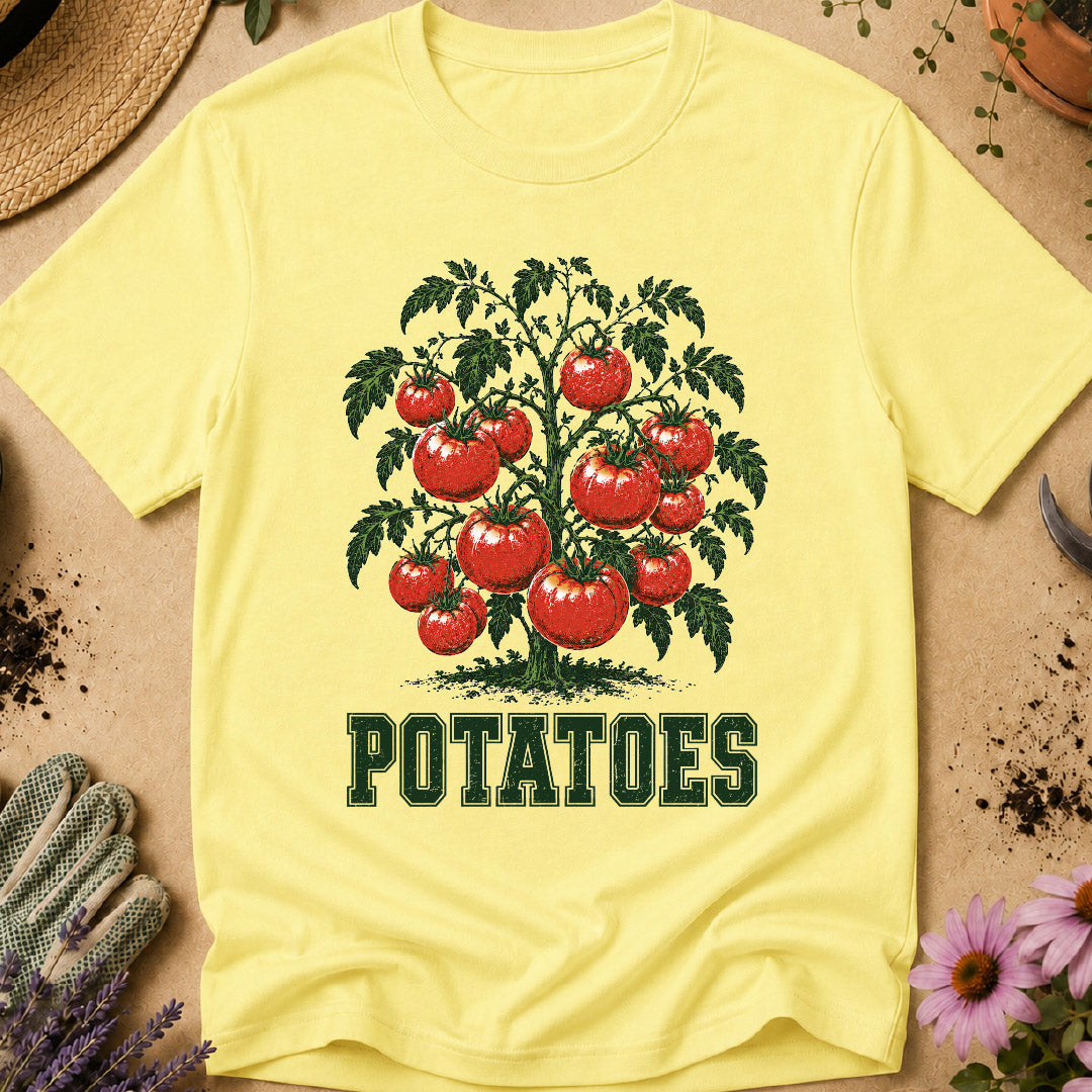 funny gardening shirt, tomato shirt, potatoes shirt, gardening humor, gardener gift, funny gardener shirt, vegetable garden shirt, garden joke shirt, plant lover shirt, quirky gardening shirt