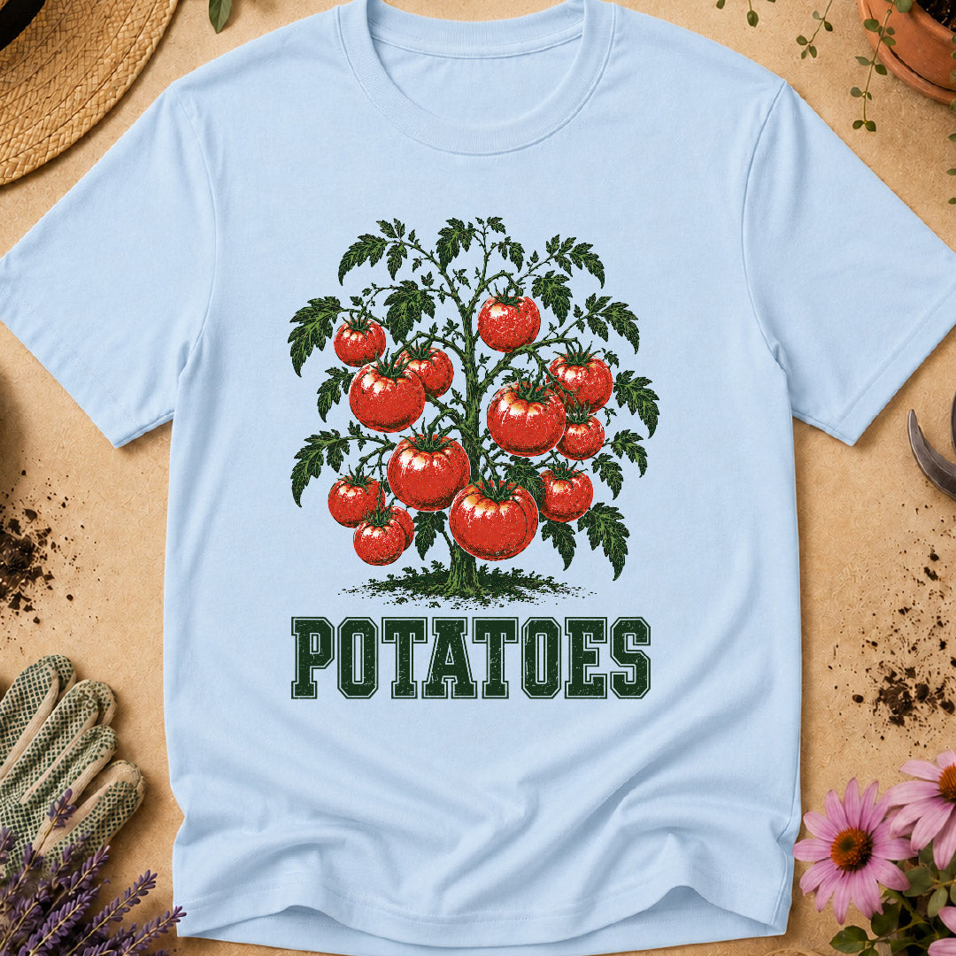 funny gardening shirt, tomato shirt, potatoes shirt, gardening humor, gardener gift, funny gardener shirt, vegetable garden shirt, garden joke shirt, plant lover shirt, quirky gardening shirt