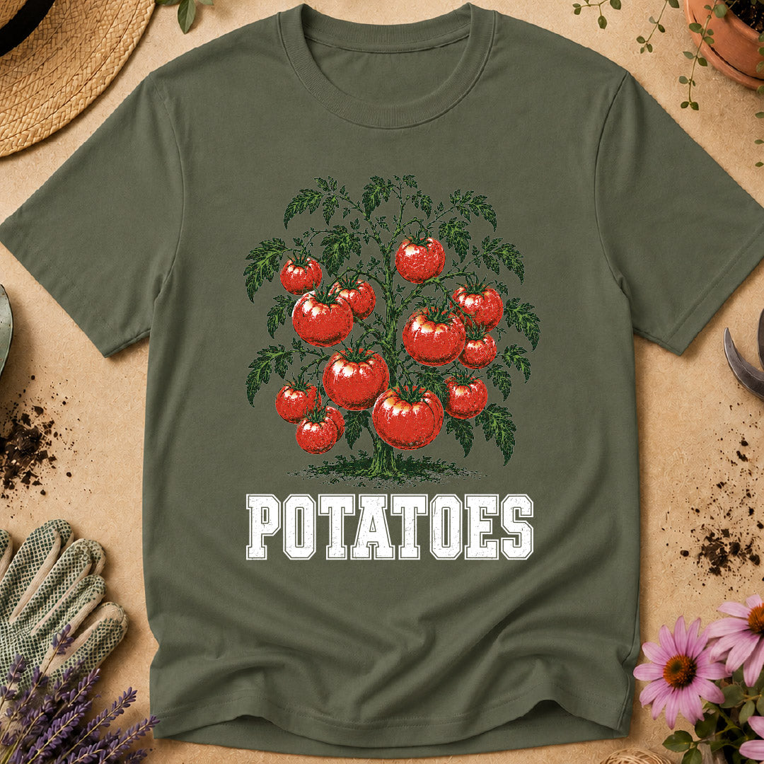 funny gardening shirt, tomato shirt, potatoes shirt, gardening humor, gardener gift, funny gardener shirt, vegetable garden shirt, garden joke shirt, plant lover shirt, quirky gardening shirt