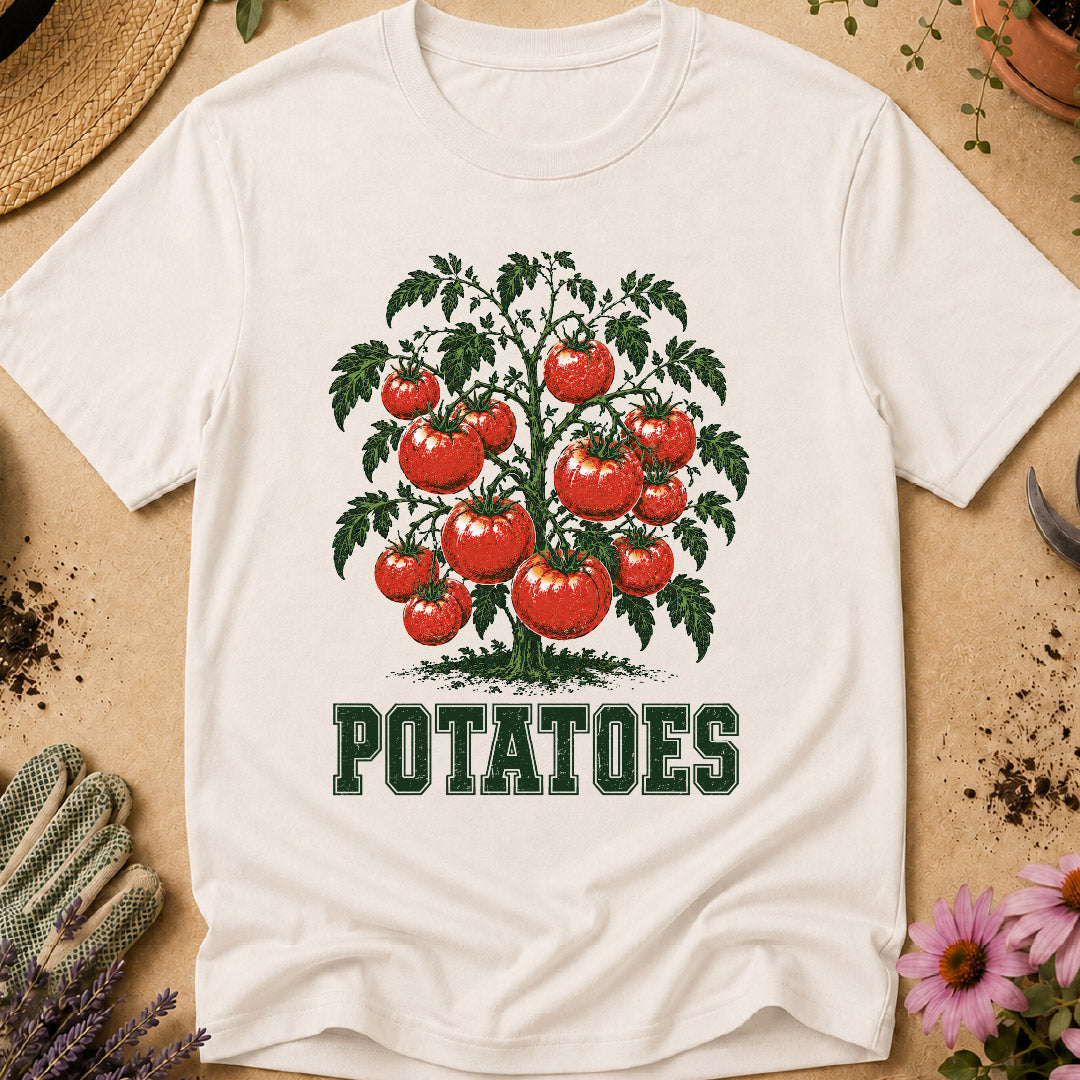 funny gardening shirt, tomato shirt, potatoes shirt, gardening humor, gardener gift, funny gardener shirt, vegetable garden shirt, garden joke shirt, plant lover shirt, quirky gardening shirt