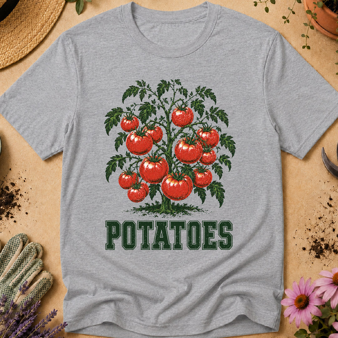 funny gardening shirt, tomato shirt, potatoes shirt, gardening humor, gardener gift, funny gardener shirt, vegetable garden shirt, garden joke shirt, plant lover shirt, quirky gardening shirt