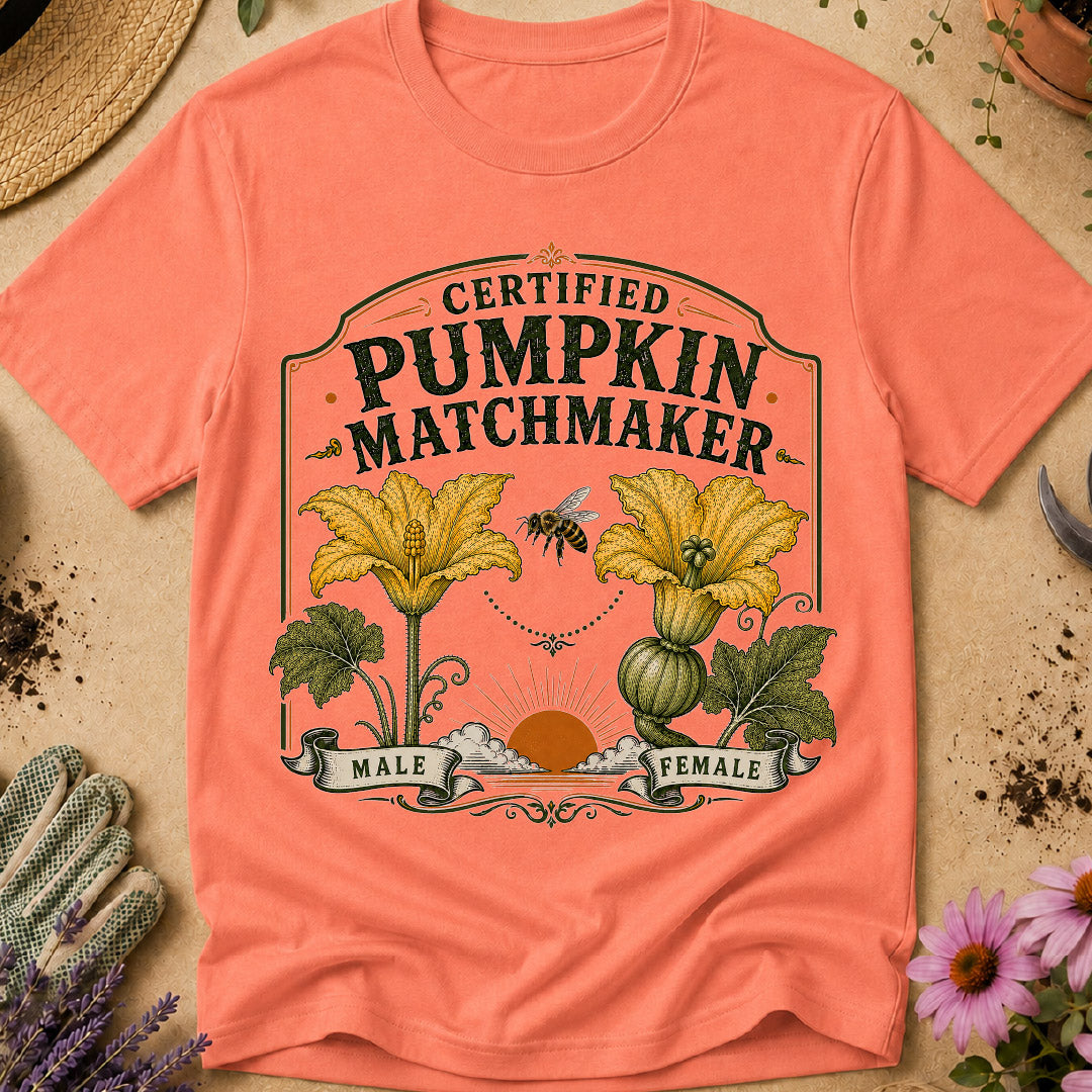pumpkin shirt, pumpkin grower gift, pumpkin patch shirt, gardening shirt, vegetable gardener, squash blossoms, pumpkin pollination, gardener gift, pumpkin lover, pollinator garden