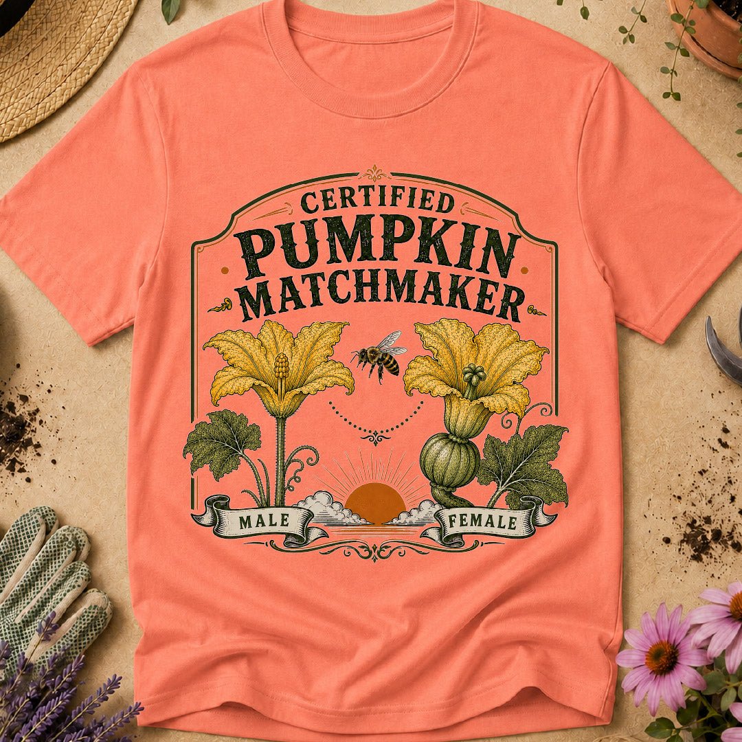 pumpkin shirt, pumpkin grower gift, pumpkin patch shirt, gardening shirt, vegetable gardener, squash blossoms, pumpkin pollination, gardener gift, pumpkin lover, pollinator garden