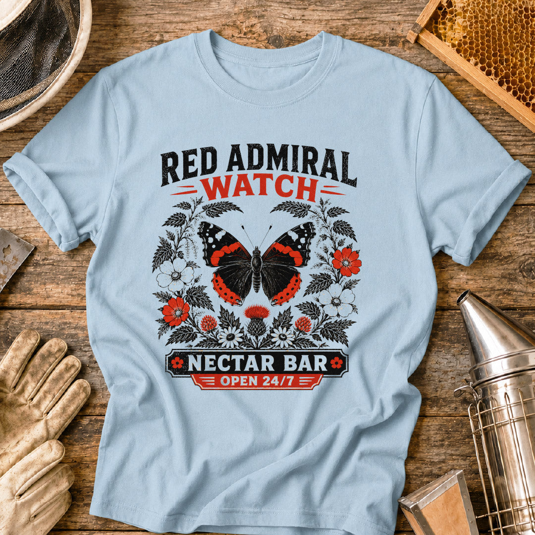Red Admiral Butterfly Watch T-Shirt