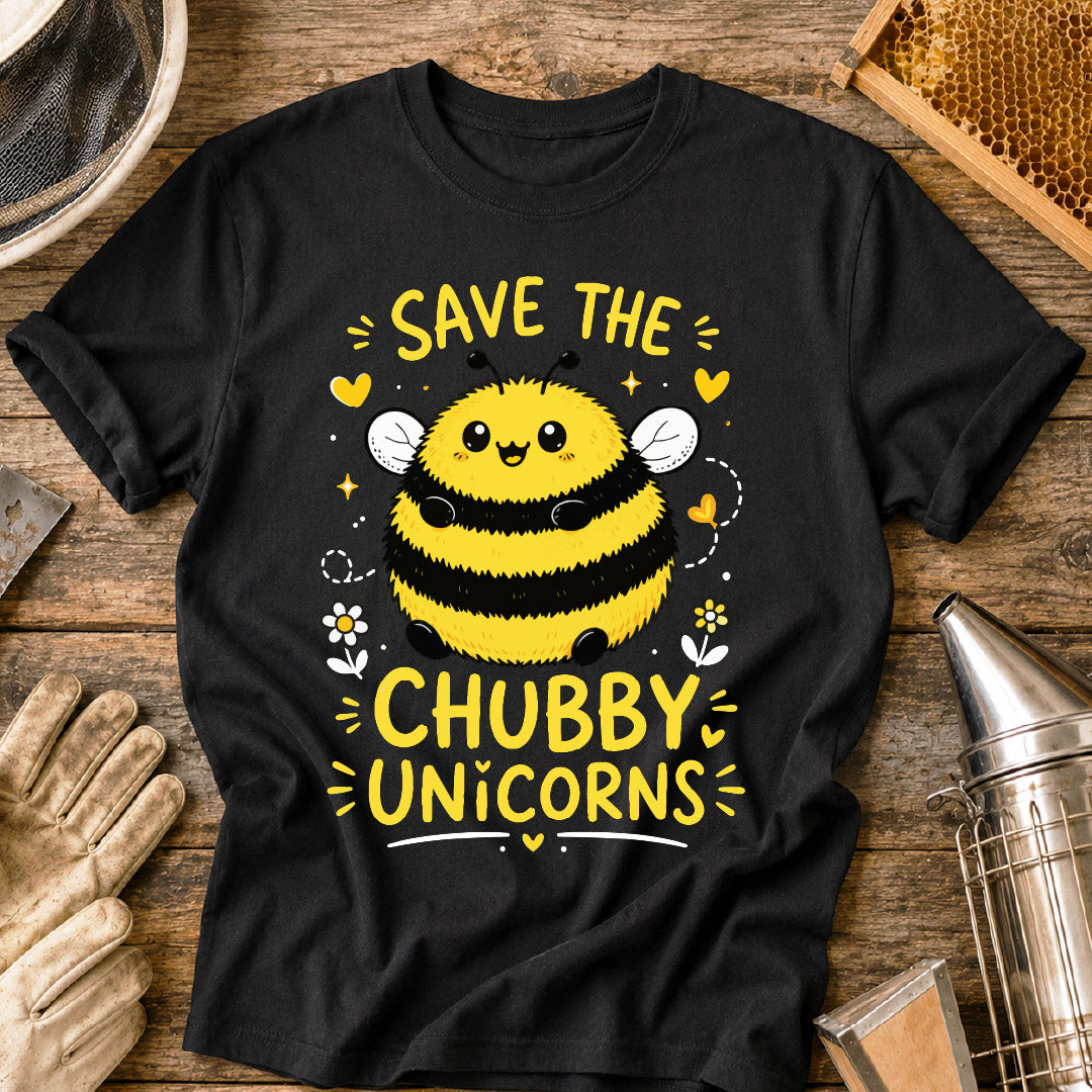 Save the Chubby Unicorns Bee T-Shirt