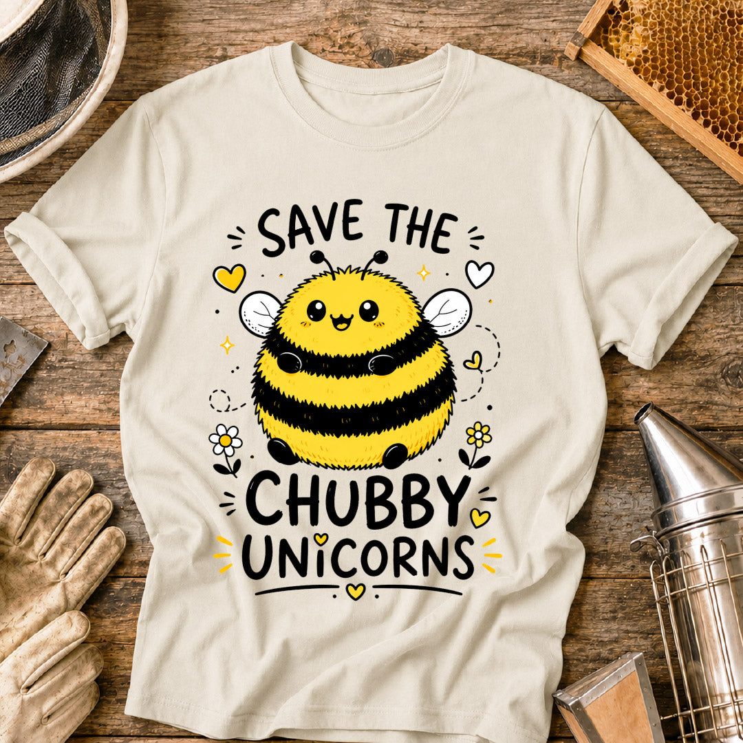 Save the Chubby Unicorns Bee T-Shirt