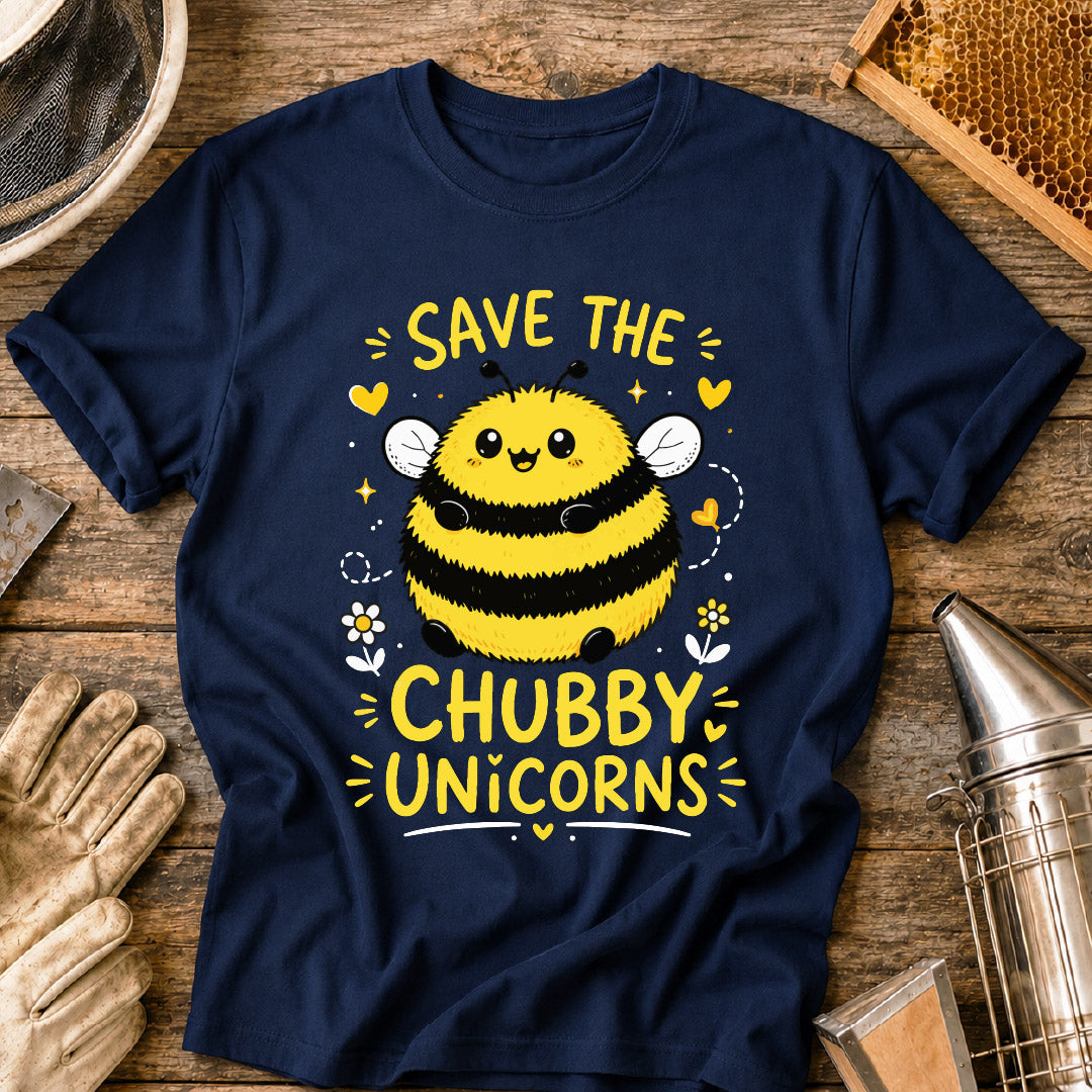 Save the Chubby Unicorns Bee T-Shirt