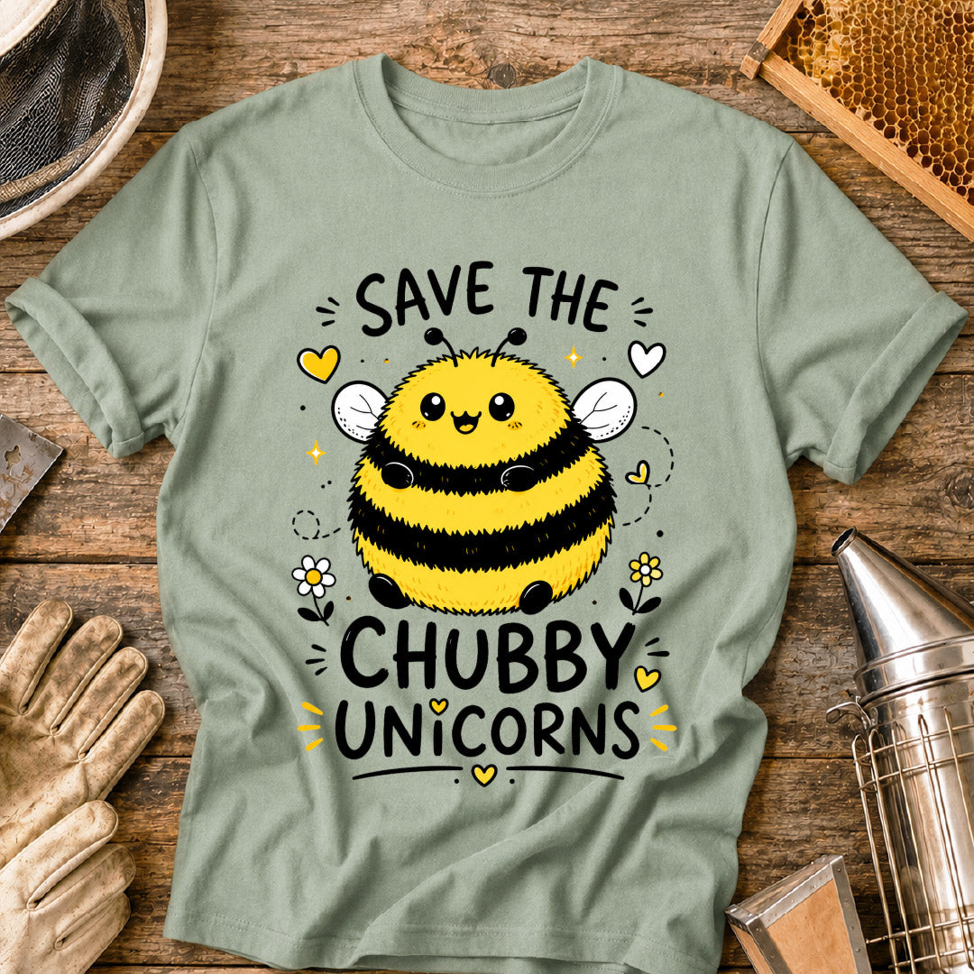 Save the Chubby Unicorns Bee T-Shirt