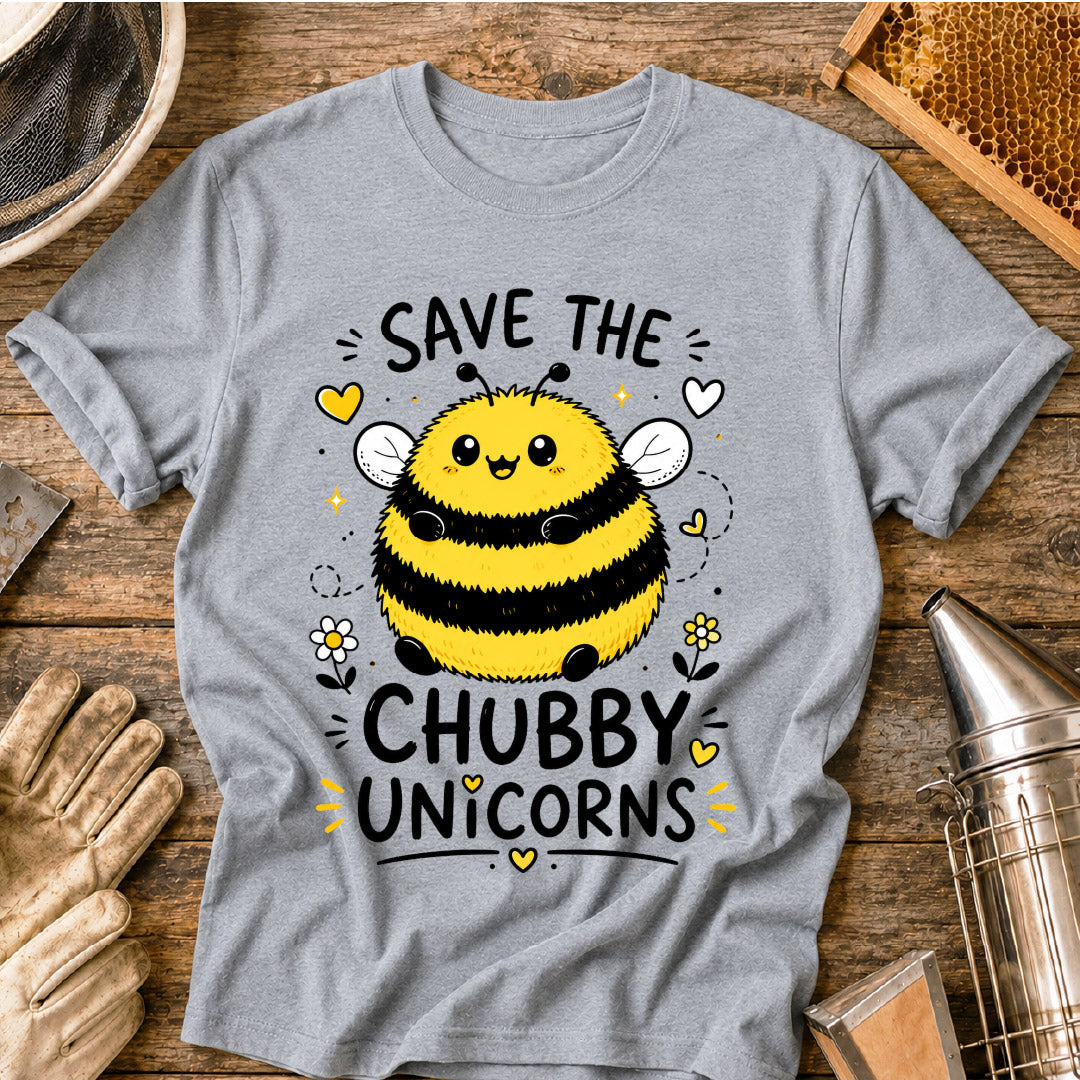 Save the Chubby Unicorns Bee T-Shirt