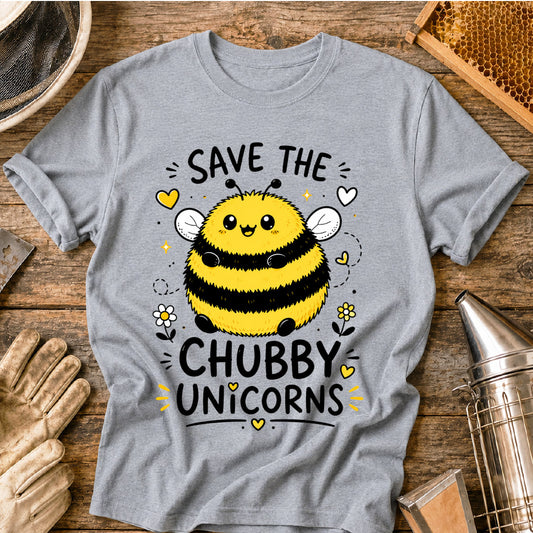 Save the Chubby Unicorns Bee T-Shirt