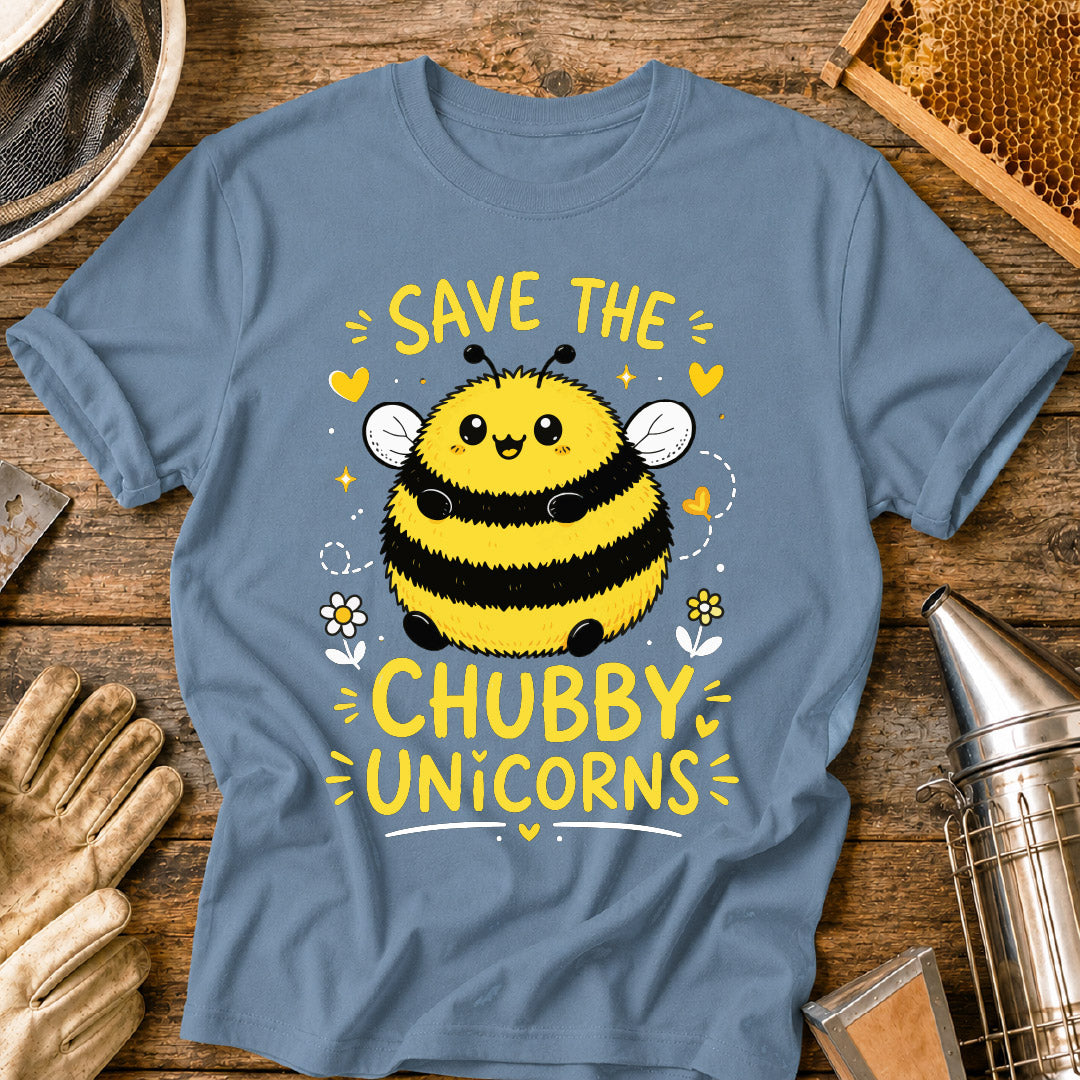 Save the Chubby Unicorns Bee T-Shirt