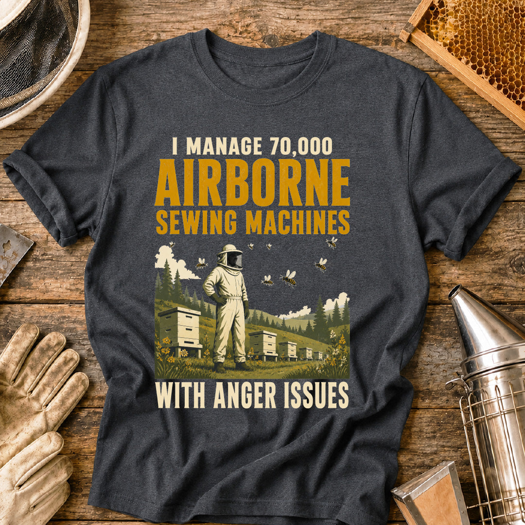 Airborne Sewing Machines with Anger Issues T-Shirt