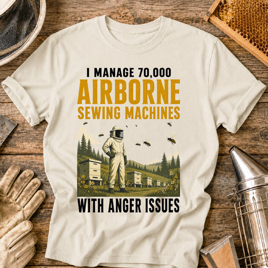 Airborne Sewing Machines with Anger Issues T-Shirt