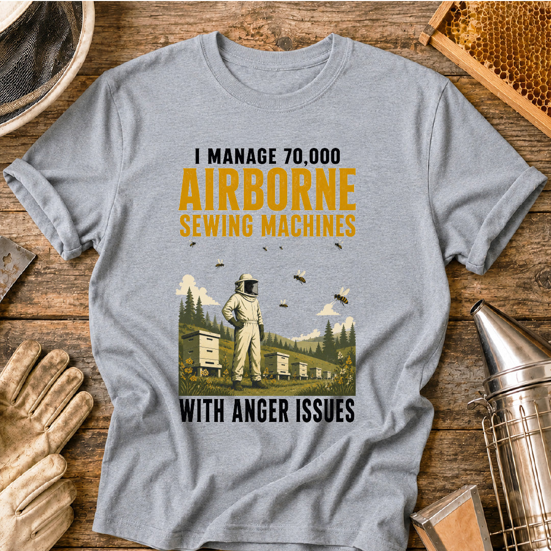 Airborne Sewing Machines with Anger Issues T-Shirt