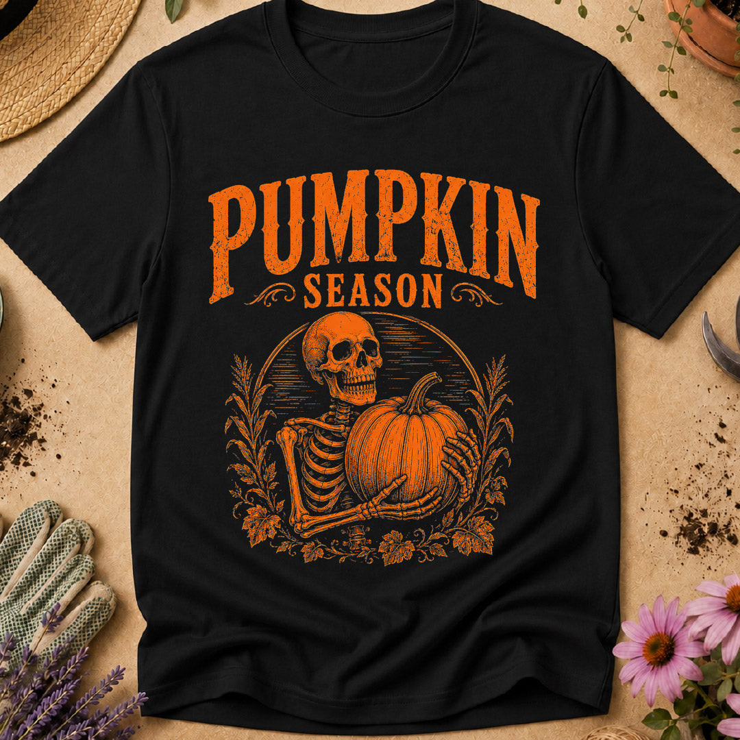 Pumpkin Season Skeleton T-Shirt