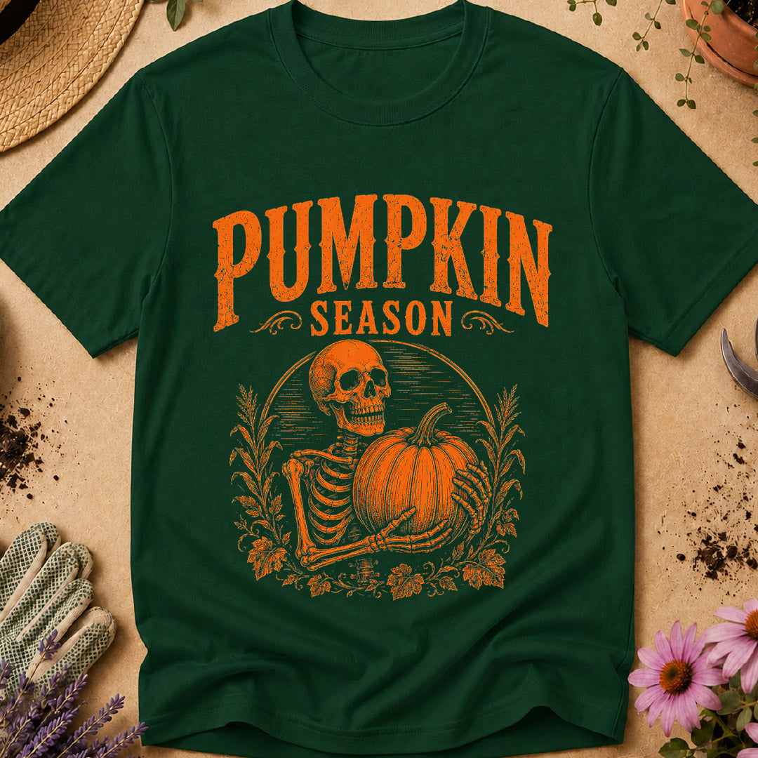 Pumpkin Season Skeleton T-Shirt