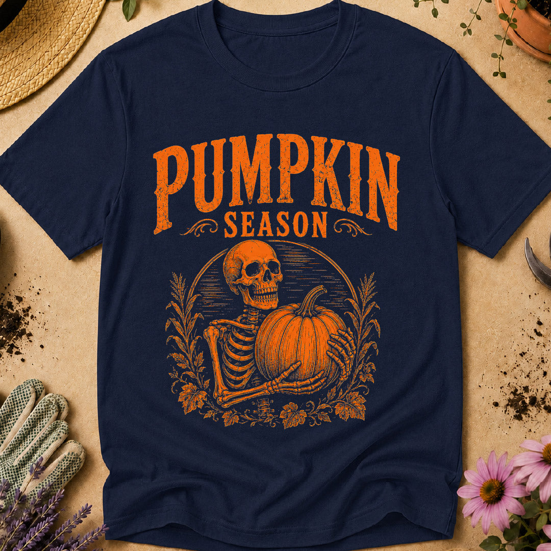 Pumpkin Season Skeleton T-Shirt