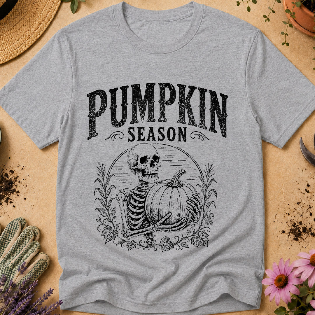 Pumpkin Season Skeleton T-Shirt