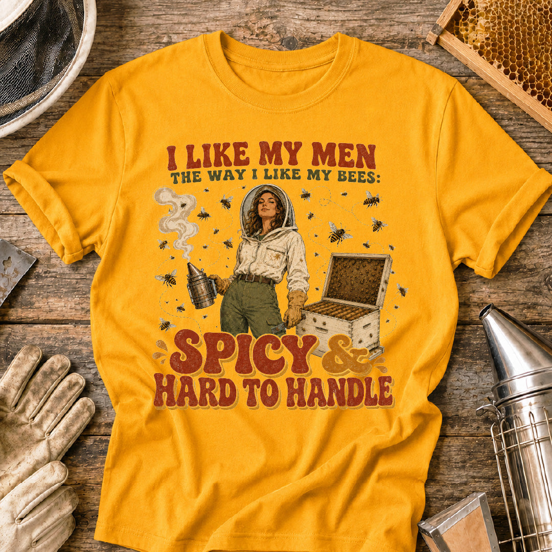 I Like My Men & Bees Spicy T-Shirt