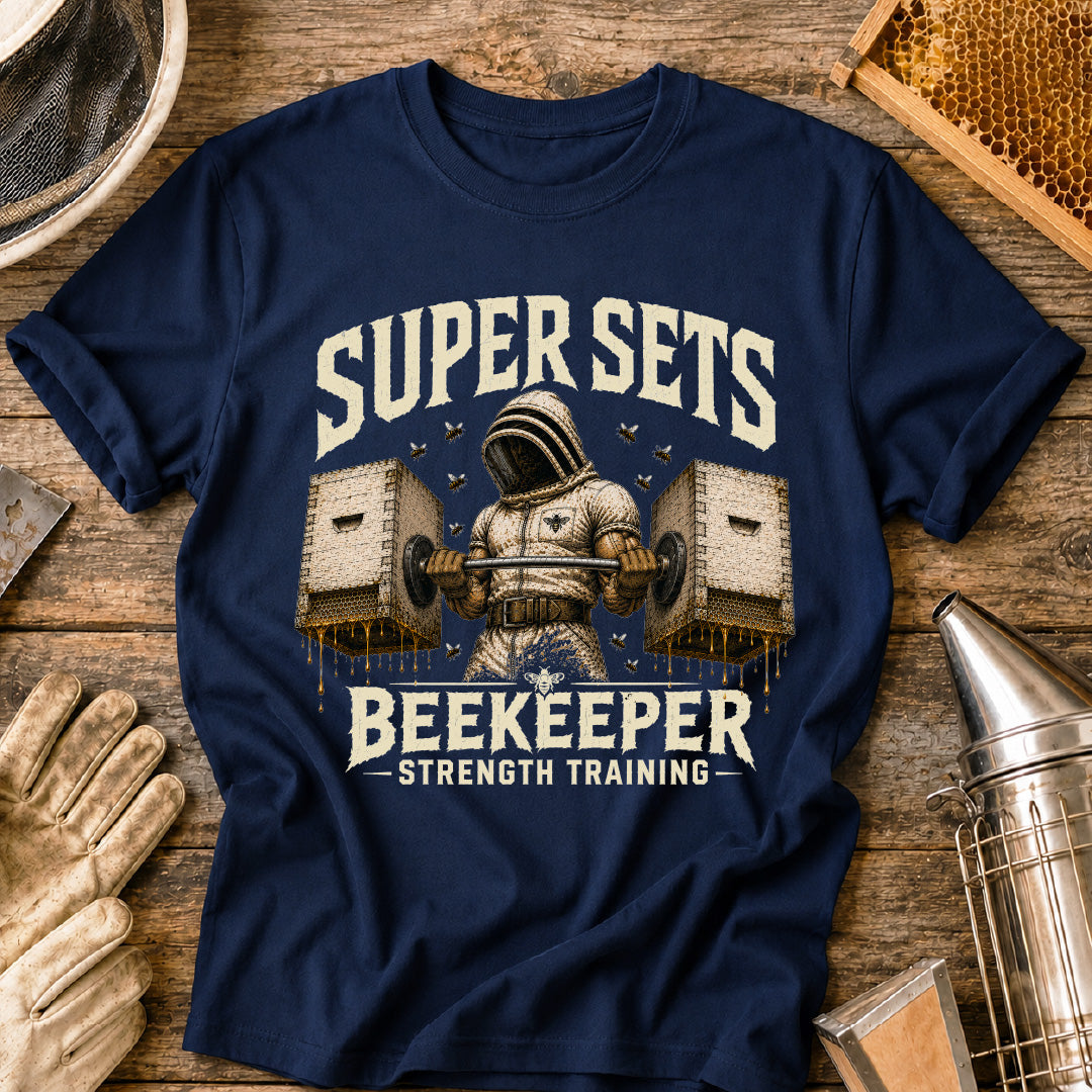 Male Beekeeper Lifting Supers T-Shirt