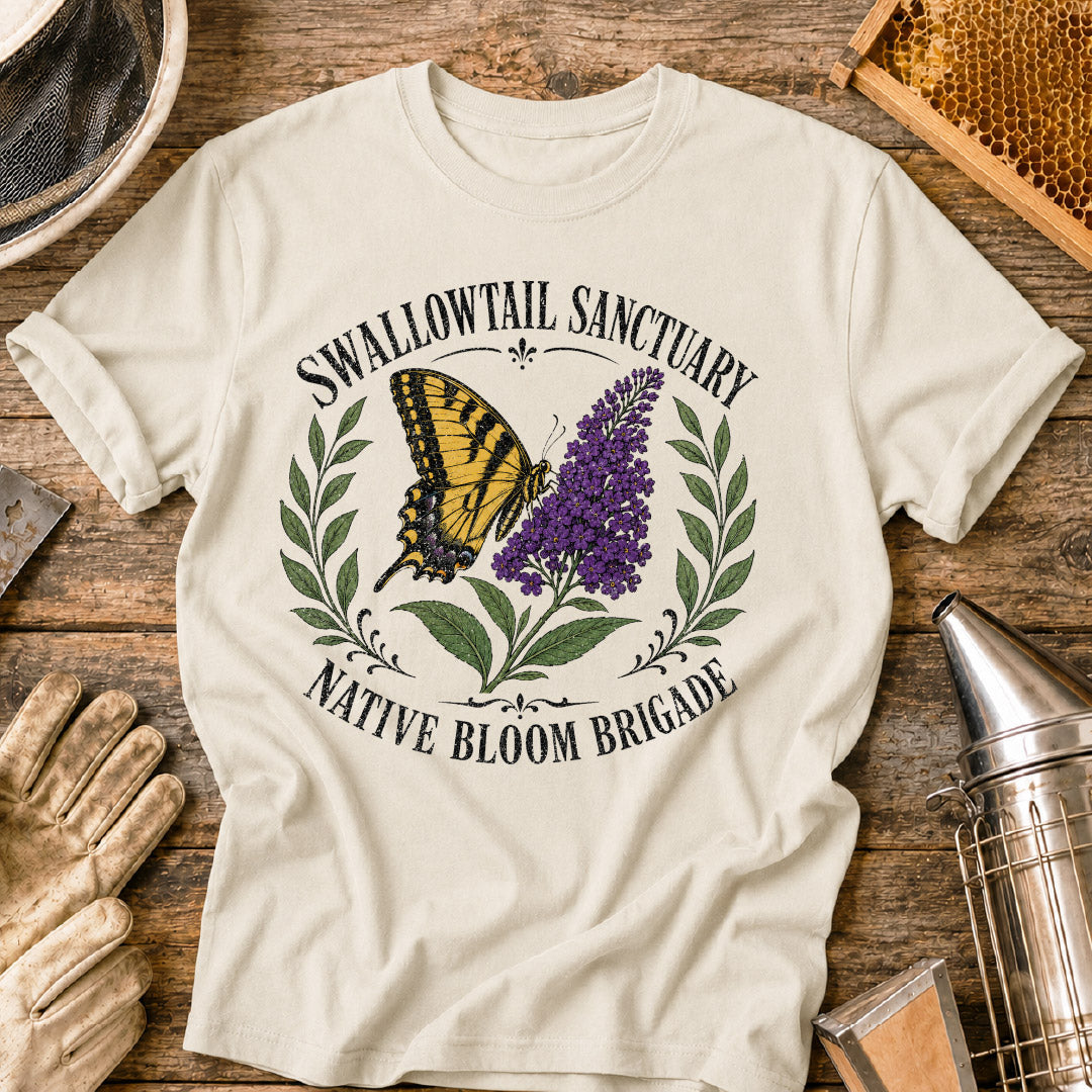 Swallowtail Sanctuary Native Bloom Brigade T-Shirt