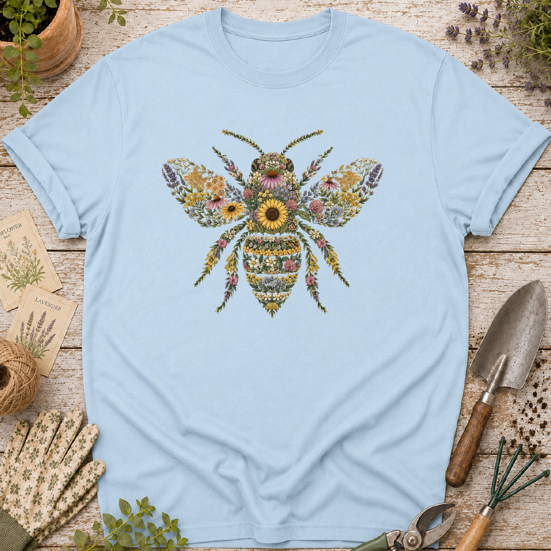 Wildflower Floral Bee T-Shirt