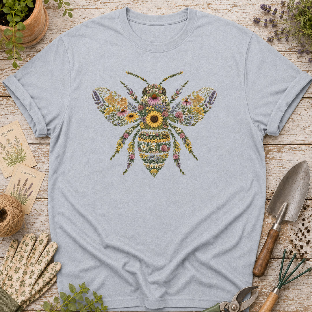 Wildflower Floral Bee T-Shirt